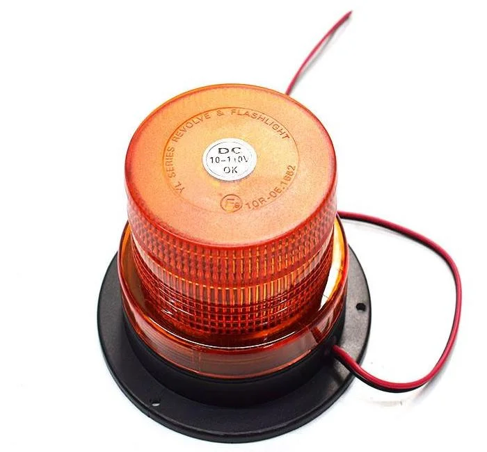 LED Type 10V-110V Wide Voltage Flashing Warning Strobe Safety Quiet Light Lamp for Forklift Truck Car Beacon