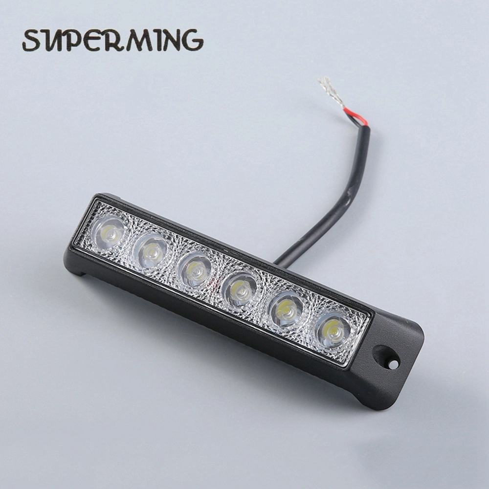 Auto Light Amber White 12V 18W 12W LED Mini Light Bar for Forklift