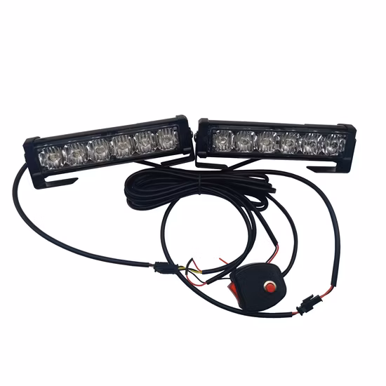 Luz LED de visera de emergencia para coche, 12VDC, para uso policial, para techo Interior, tablero, parabrisas, luz de camión